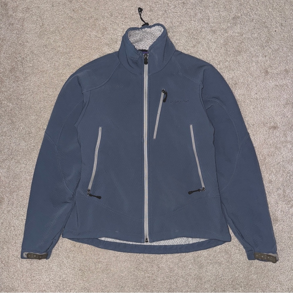 Patagonia Core Skin Jacket Womens Small Gray Full Zip Mock Outerwear Fleece